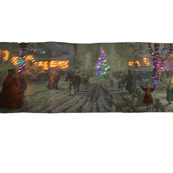 NWT Thomas Kinkade A Victorian Christmas Carol 2011 Lighted Runner - Picture 6 of 15